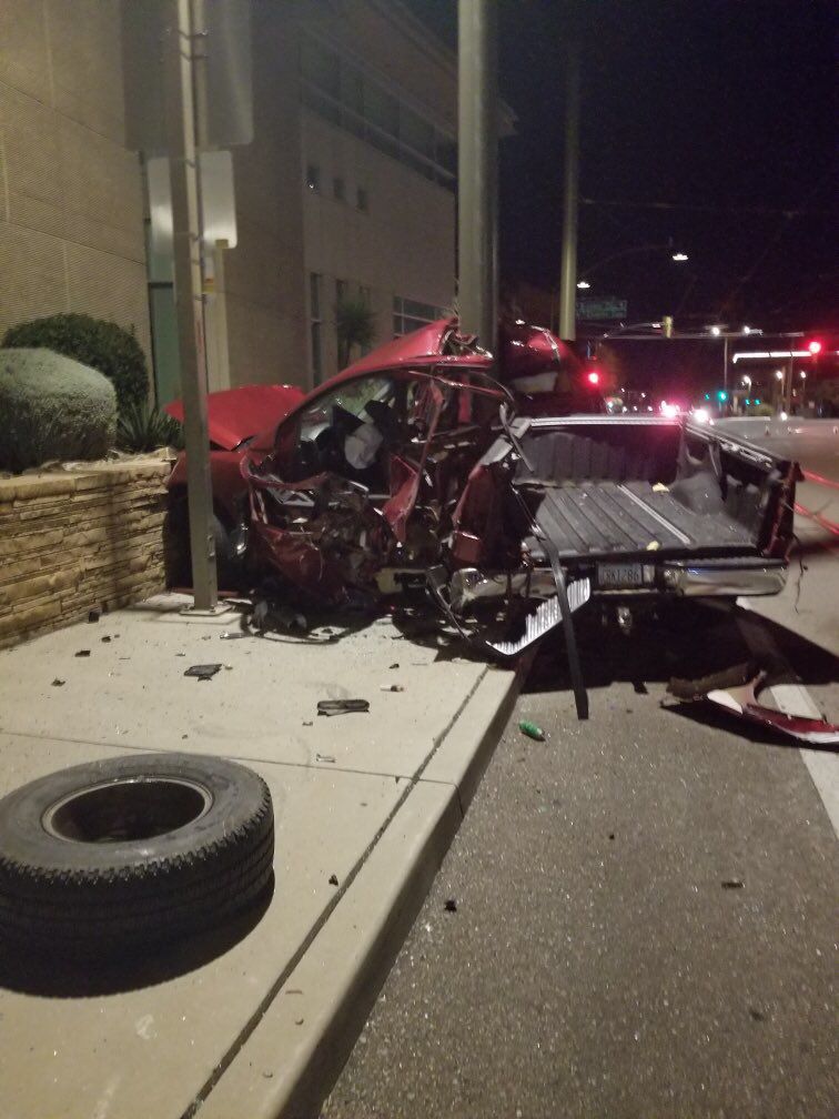 Downtown crash